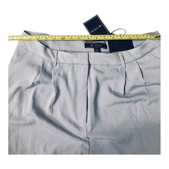 Blue steel gray high waisted hi-rise tapered leg‎ trouser pants size XL new - Picture 14 of 14